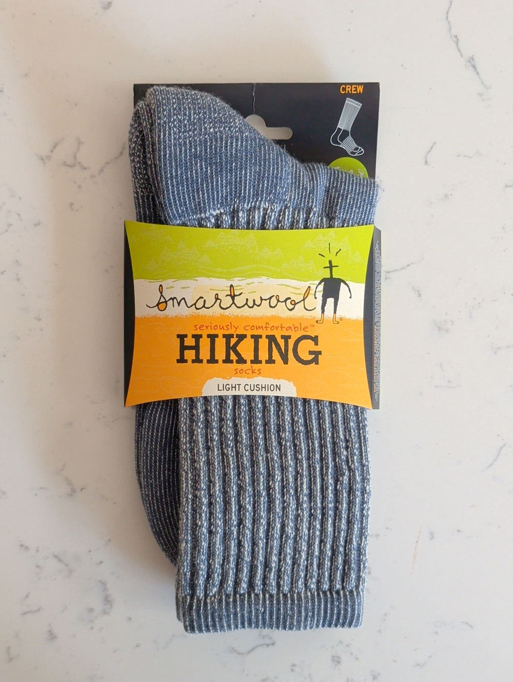 Smartwool Hiking Light Cushion Crew Socks NWT Blue Denim